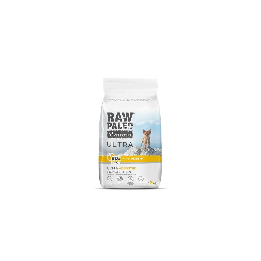 RAW PALEO KUTSIKA TÄISSÖÖT ULTRA MINI KALKUN 2KG
