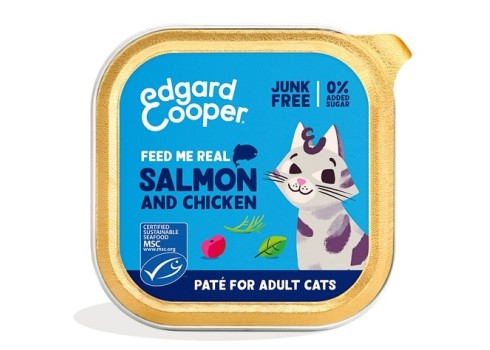 Edgard Cooper pasteet kassile lõhe ja kanalihaga 85 g