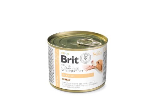 Brit Veterinary Diet Hepatic konserv koertele 200g