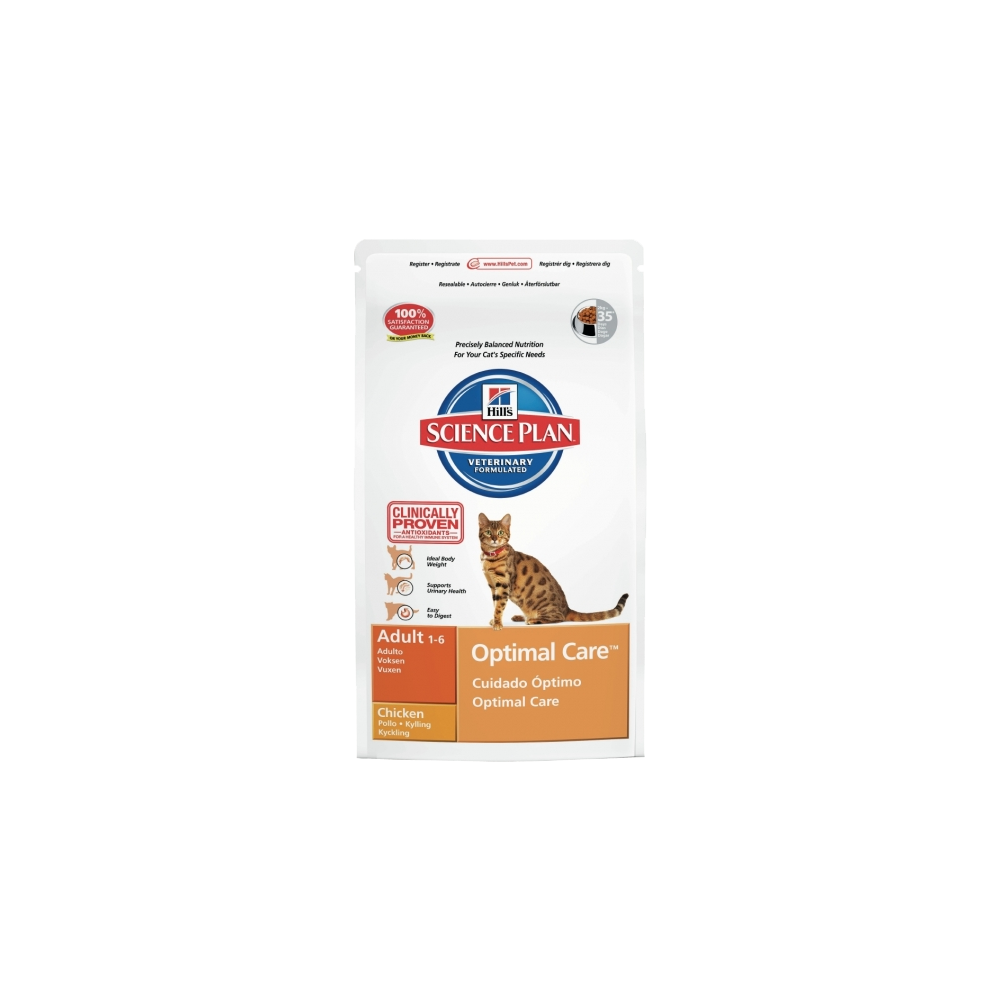 HILL'S SP FELINE OPTIMAL CARE ADULT CHICKEN kassitoit 15 KG HILL'S SP FELINE OPTIMAL CARE ADULT CHICKEN kassitoit 15 KG