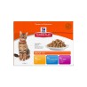 Hill´s Feline Adult Multipack kana/kala/veis kassikonserv 12x85g