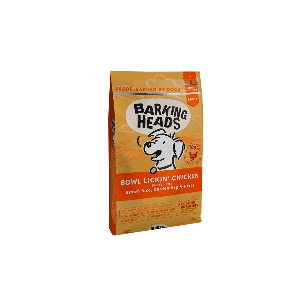 BARKING HEADS KOERA TÄISSÖÖT BOWL LICKIN GOODNESS KANA 12KG