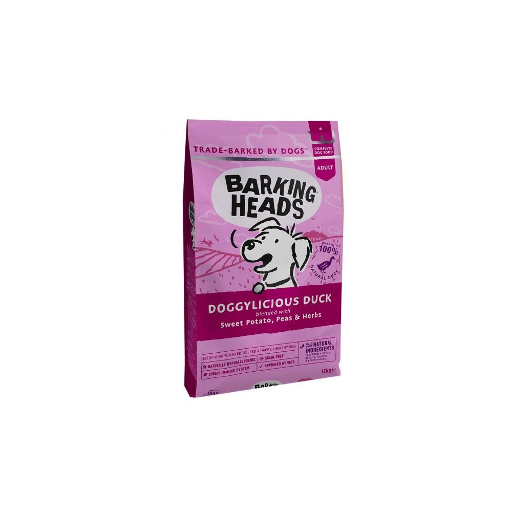 BARKING HEADS KOERA TÄISSÖÖT DOGGYLICIOUS DUCK 12KG