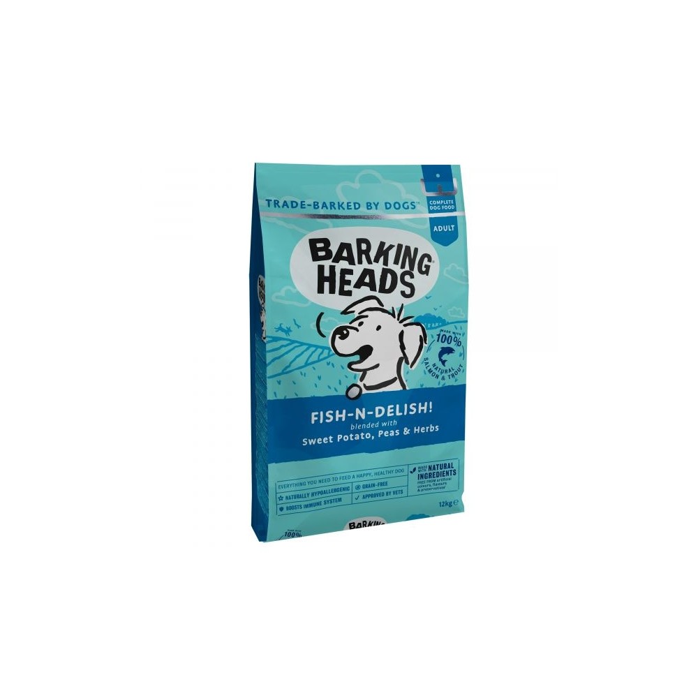 BARKING HEADS KOERA TÄISSÖÖT FISH N DELISH 12KG