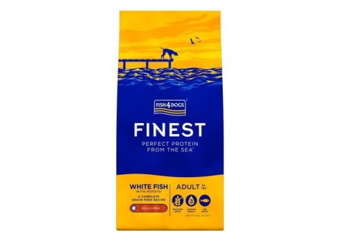 Fish4Dogs koeratoit valge kala suur graanul 12kg