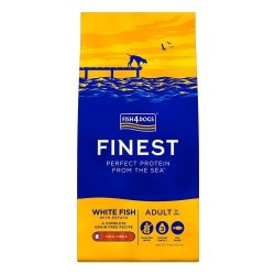 Fish4Dogs koeratoit valge kala suur graanul 12kg