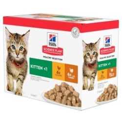 HILLS KASSIPOJA EINEKOTIKE MULTIPACK KANA/KALKUN 12x85g