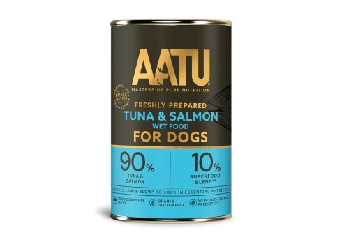 Aatu konserv koertele tuunikala ja lõhega 400 g