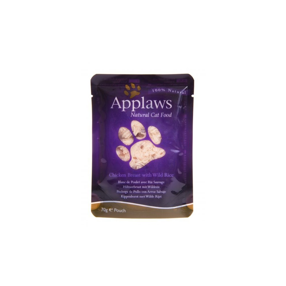 Applaws kassi einekotike kana/metsik riis 12x70g