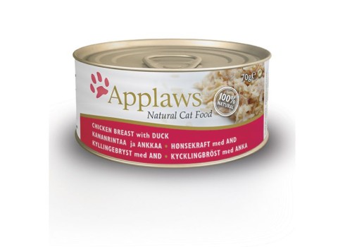 Applaws kana ja pardilihaga konserv kassidele 12x70g