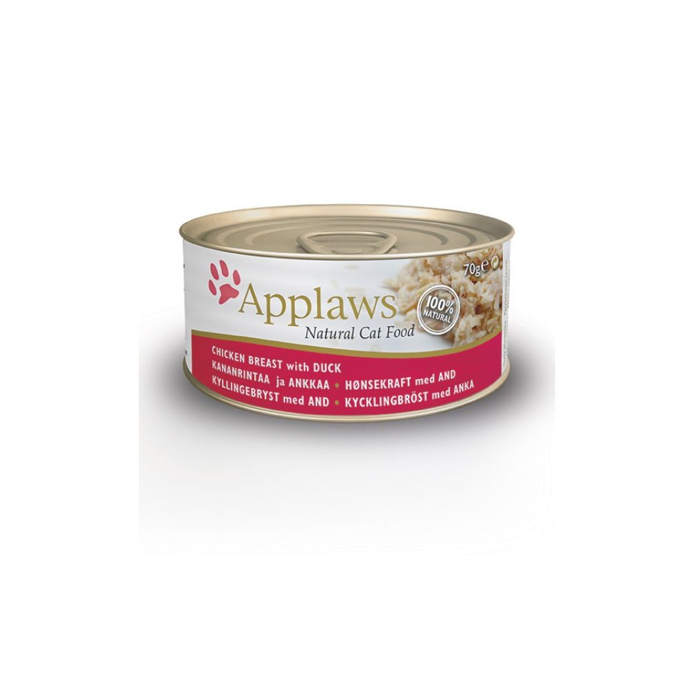 Applaws kana ja pardilihaga konserv kassidele 12x70g
