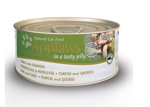 Applaws konserv tuunikala ja vetikaga želees täiskasvanud kassidele 12x70g