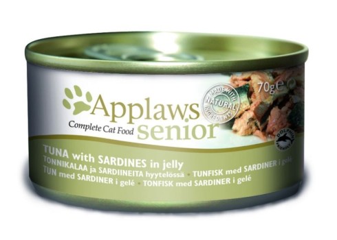 APPLAWS KASSI KONSERV ZELEES SEENIOR TUUNIKALA & SARDIIN 12x70g