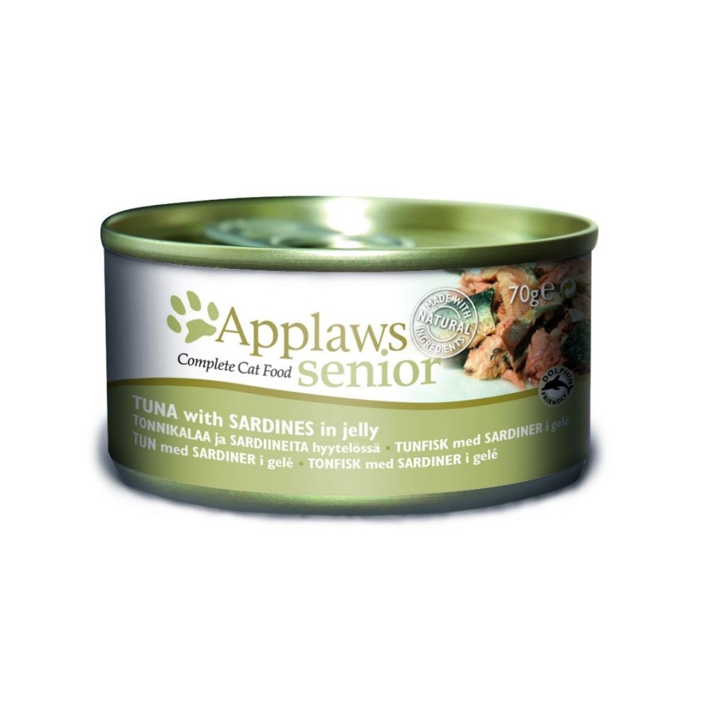 APPLAWS KASSI KONSERV ZELEES SEENIOR TUUNIKALA & SARDIIN 12x70g