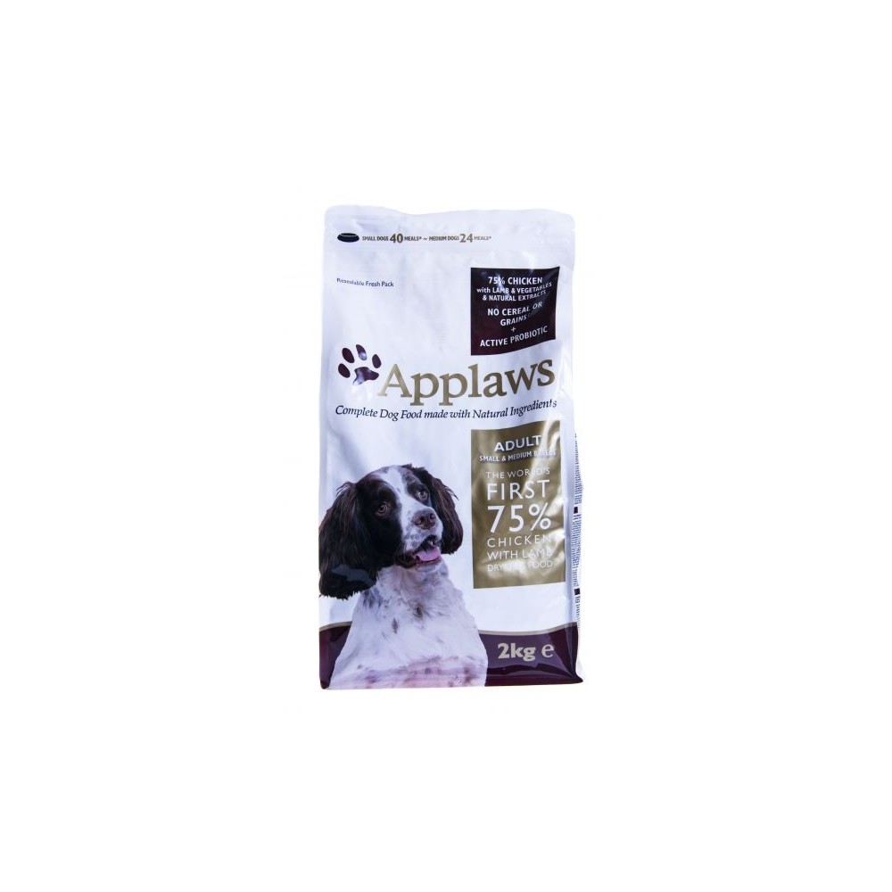 Applaws koeratoit adult small&medium chicken & lamb 2kg