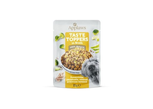 Applaws Taste Toppers einekotike koertele kana ja köögiviljadega, 85g
