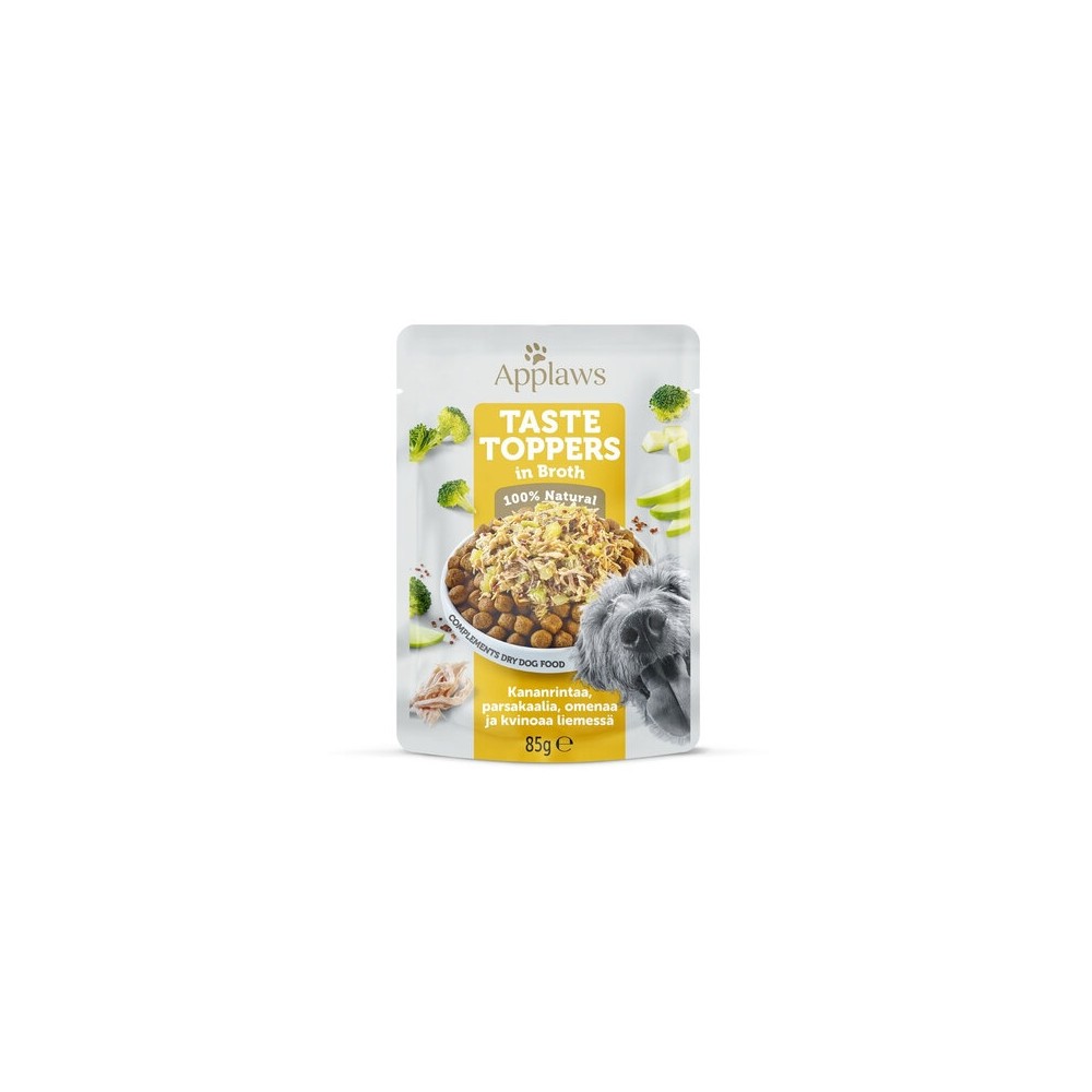 Applaws Taste Toppers einekotike koertele kana ja köögiviljadega, 85g