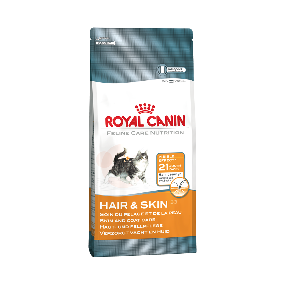 Royal Canin Hair & Skin 33 2kg kassitoit Royal Canin Hair & Skin 33 2kg kassitoit