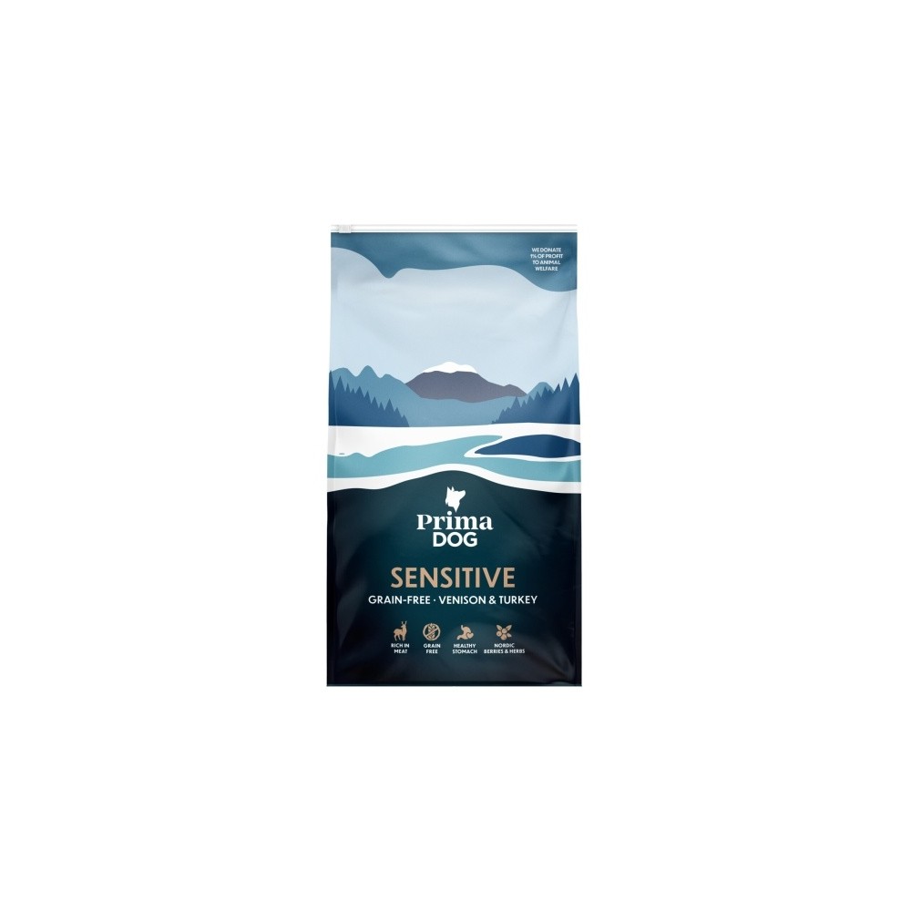 Prima Dog Grain Free hirveliha-kalkun adult 10kg