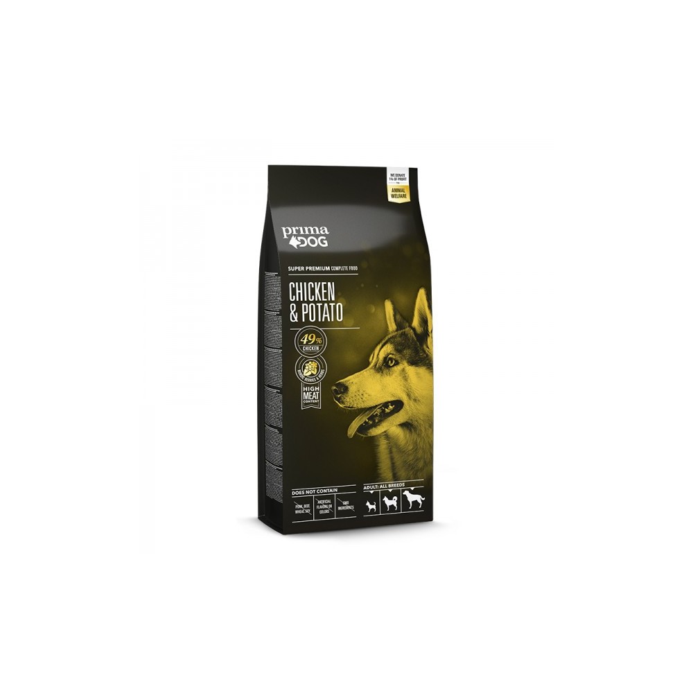 Prima Dog kana-kartul adult koeratoit 20kg Prima Dog kana-kartul adult koeratoit 20kg