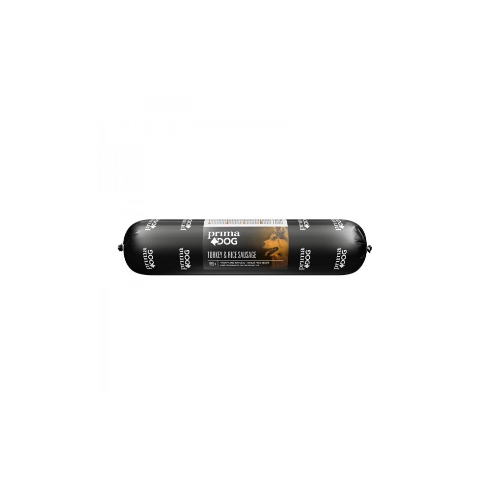 Prima Dog vorst kalkuni-riisi 6x800g
