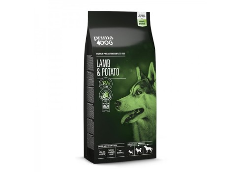 Prima Dog täistoit lammas-kartul kõikidele täiskasvanud koertele 4kg