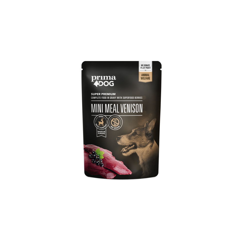 Prima Dog Mini Meal hirveliha eine 24x85g