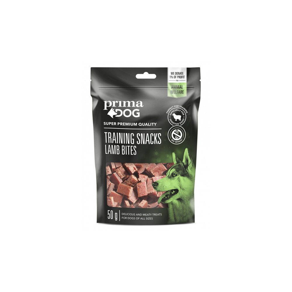 Prima Dog treeningmaius lambaliha ampsud 4x50g Prima Dog treeningmaius lambaliha ampsud 4x50g