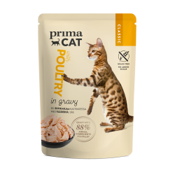 Prima Cat kassi einekotike linnuliha kastmes 28x85g