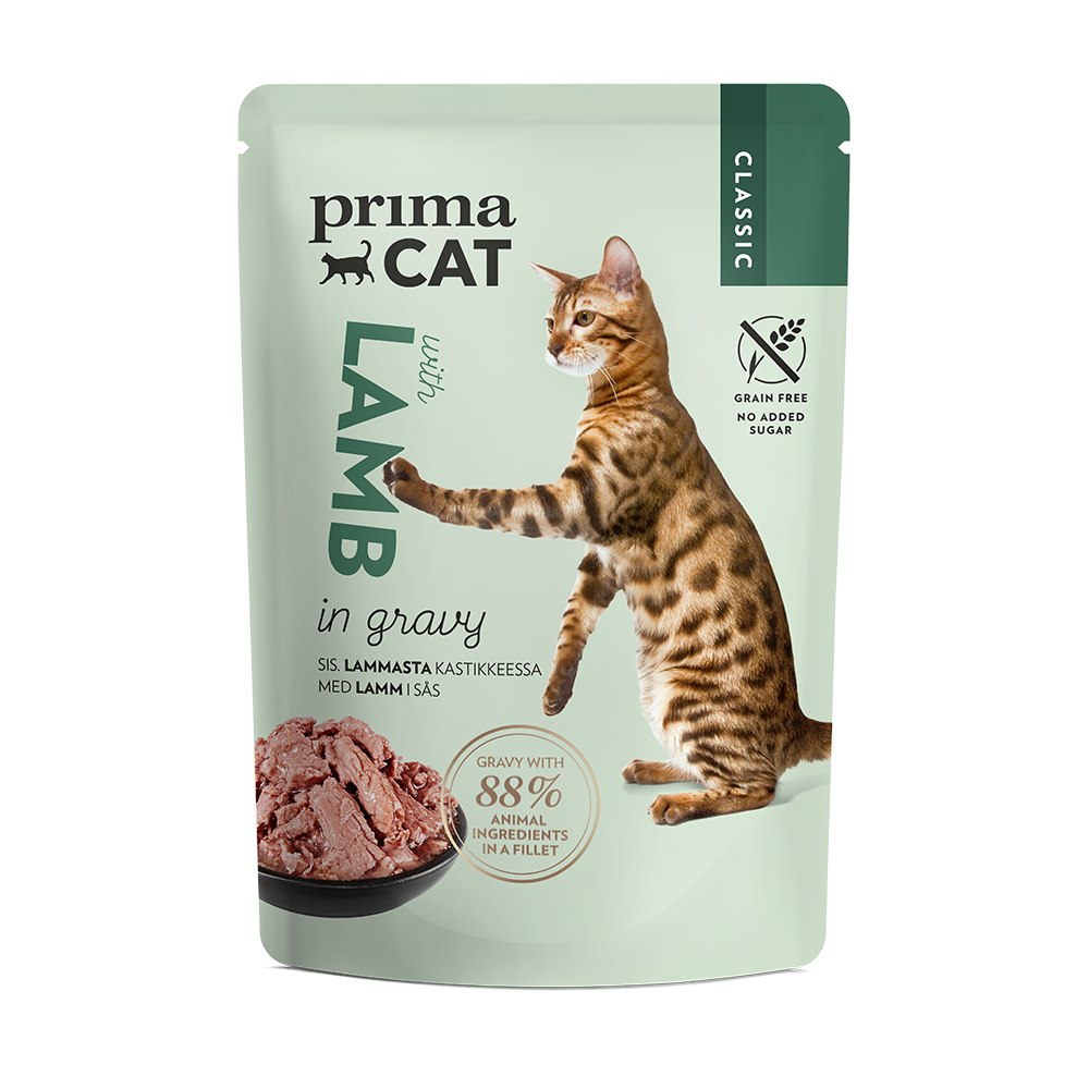 Prima Cat kassi einekotike lambaliha kastmes 28x85g