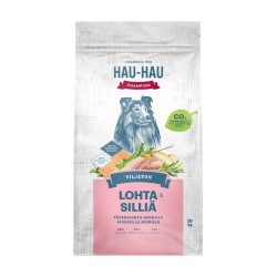 Hau Hau lõhe-heeringas teraviljavaba koeratoit täiskasvanud koertele 10kg