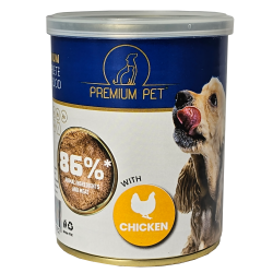 Premium Pet lihapasteet kanalihaga koeratoit 8x360g