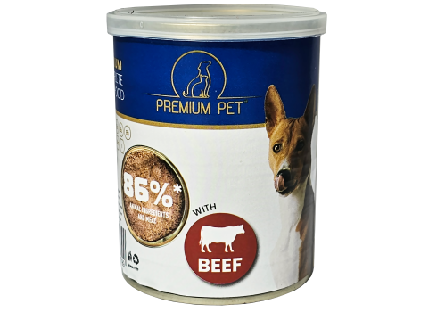 Premium Pet lihapasteet veiselihaga koeratoit 8x360g