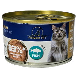 Premium Pet pasteet kalaga kassitoit 16x100g