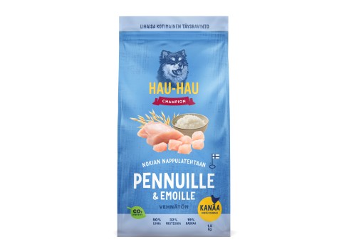 Hau Hau kana-riisi-kaer koeratoit kutsikatele 3kg