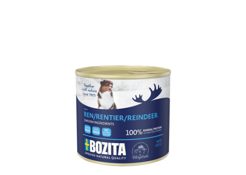 Bozita koeratoit Reindeer 12x625g