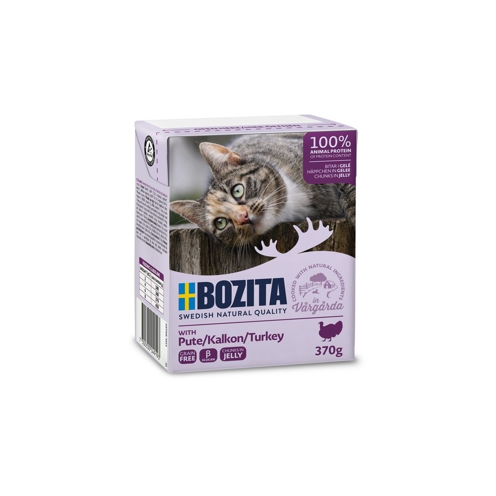 Bozita kassikonserv Turkey in Jelly 6x370g Bozita kassikonserv Turkey in Jelly 6x370g
