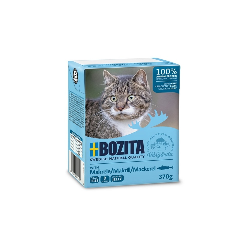 Bozita kassikonserv Mackerel in Jelly 6x370g