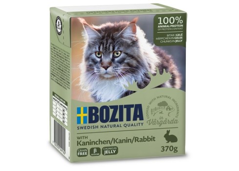 Bozita kassikonserv Rabbit (jäneseliha) in Jelly 6x370g