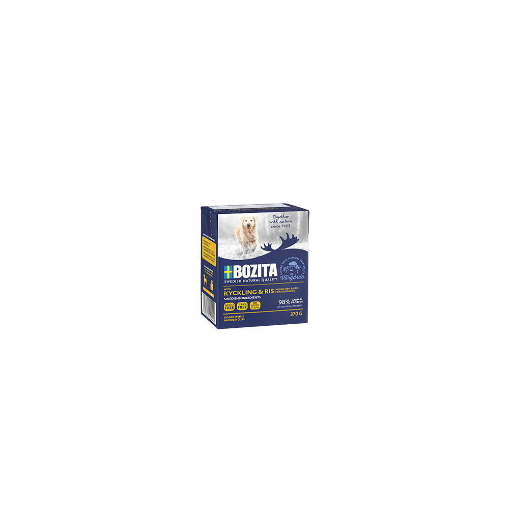 Bozita koeratoit Chicken & Rice 12x370g
