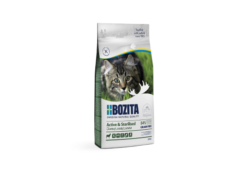 Bozita Active & Sterilised Grain Free Lamb kassitoit 10kg