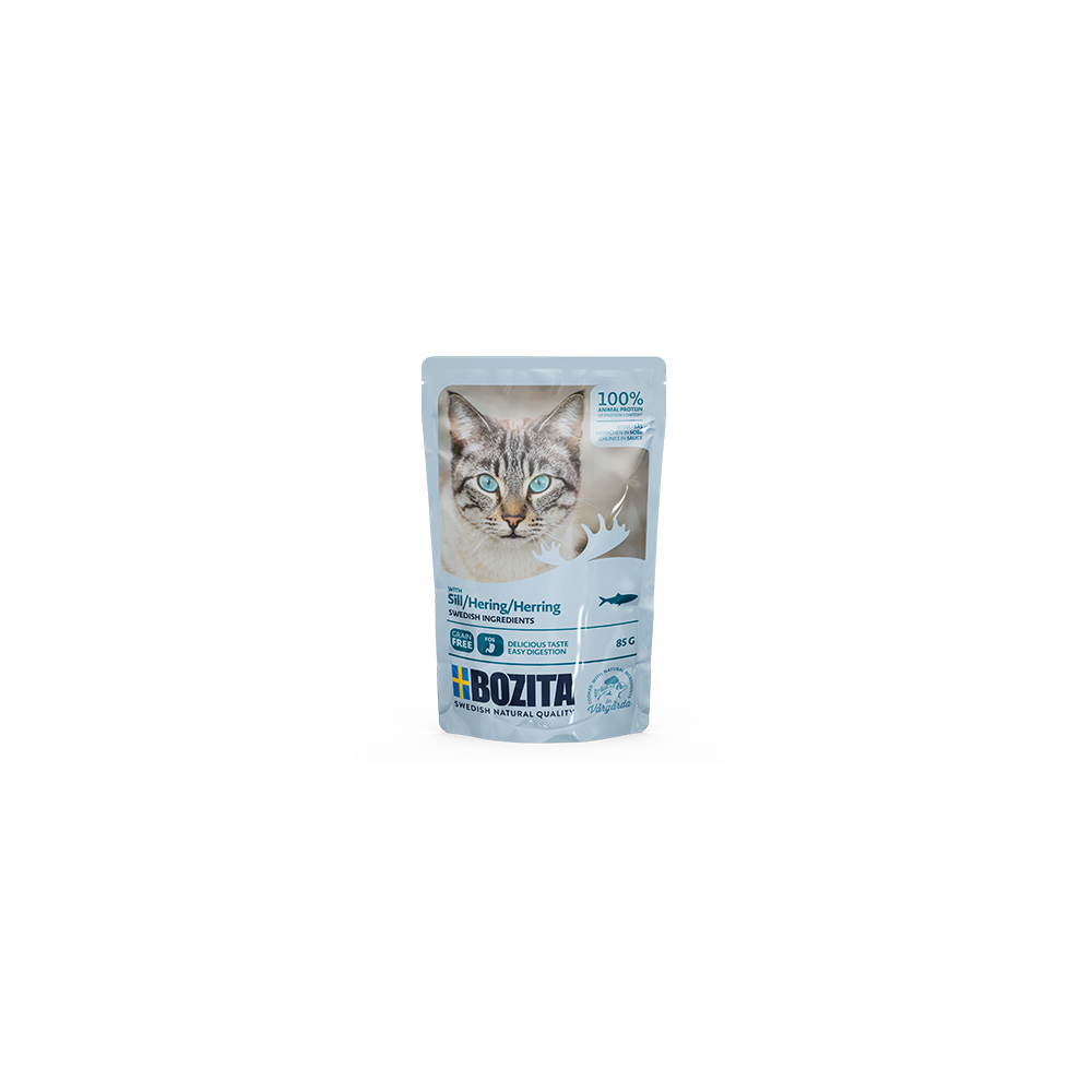 BOZITA HEERINGA TÜKID KASTMES kassi täissööt 12x85g