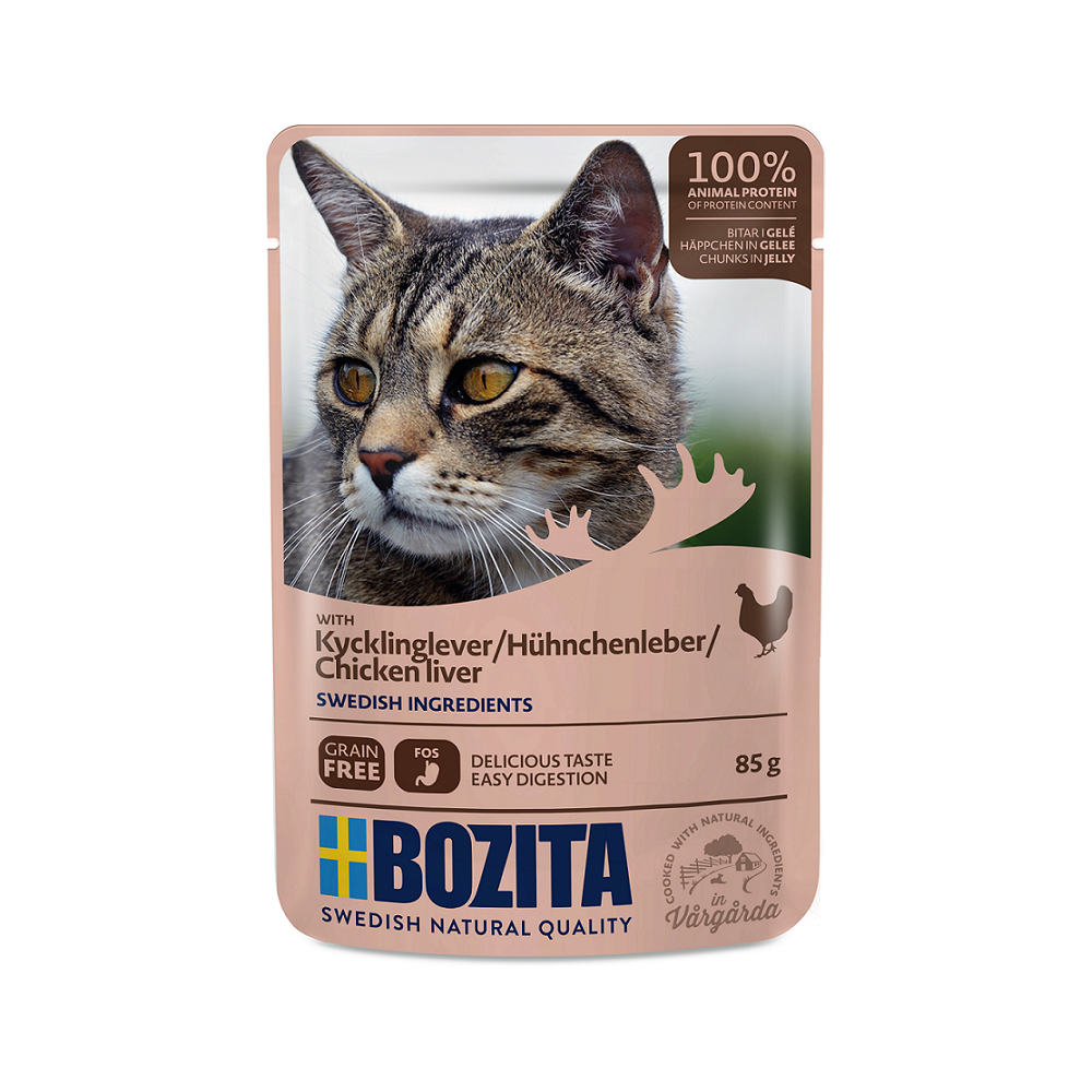 BOZITA KANA- JA MAKSA TÜKID ŽELEES kassi täissööt 12x85g
