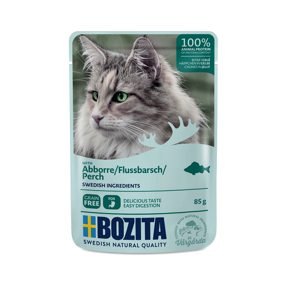 BOZITA AHVENA TÜKID ŽELEES kassi täissööt 12x85g