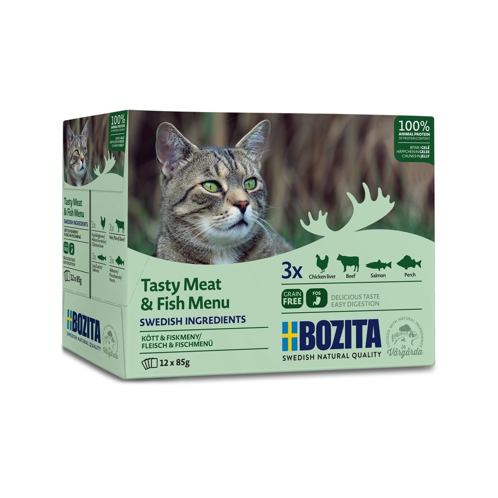 Bozita Multibox Meat&Fish in Jelly 12x85g