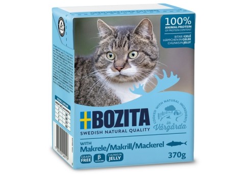 Bozita kassikonserv Mackerel in Jelly 12x370g