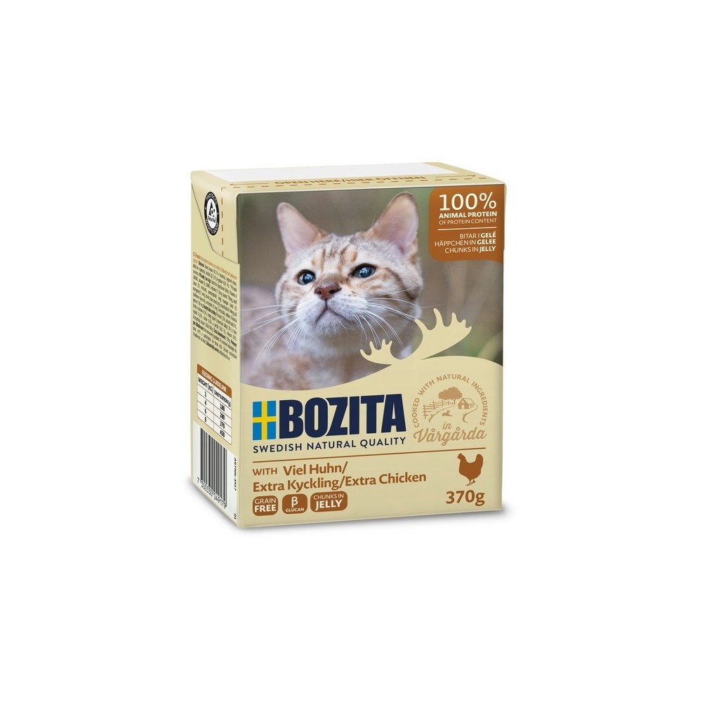 Bozita kassikonserv Extra Chicken in Jelly 12x370g