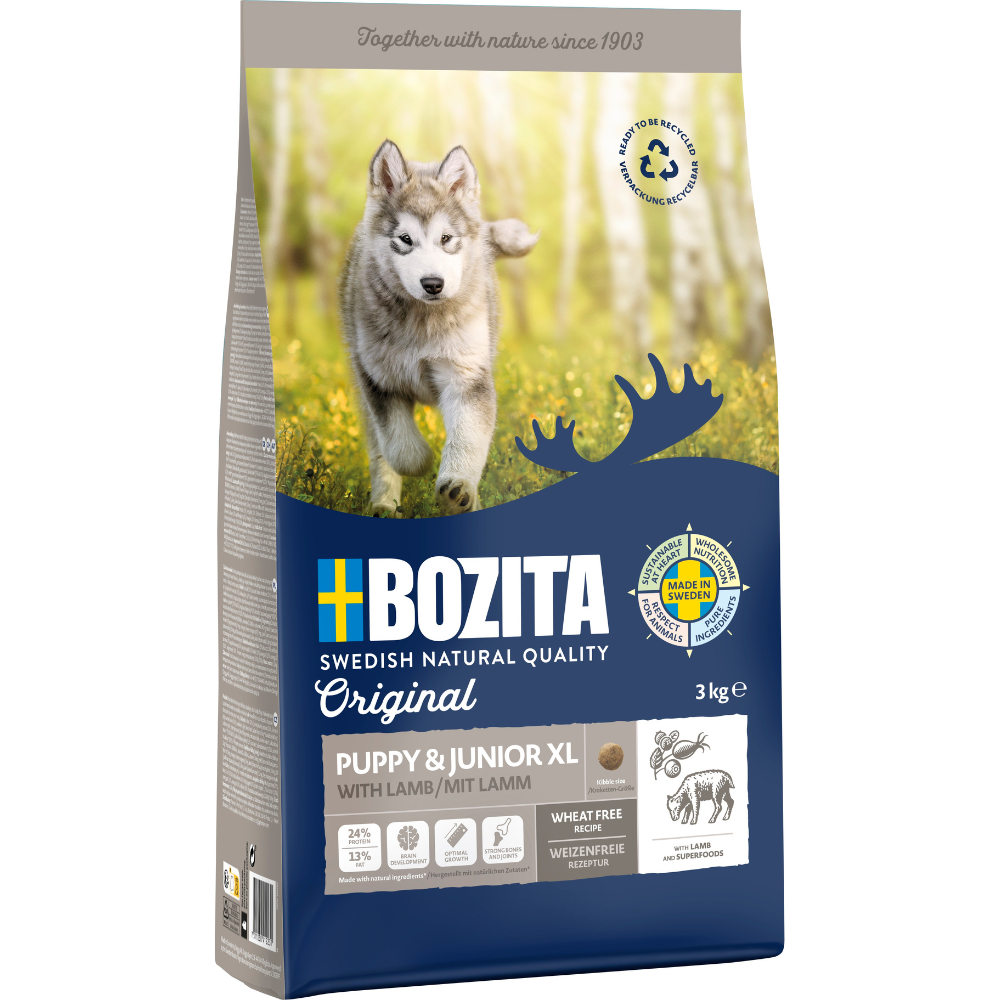 Bozita Original Puppy&Junior Lamb XL koeratoit 3kg