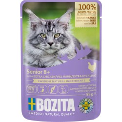 Bozita Senior 8+ Extra Chicken in Sauce kassi täissööt 12x85g