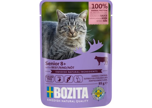 Bozita Senior 8+ Multibox Meat in Sauce kassi täissööt 12x85g